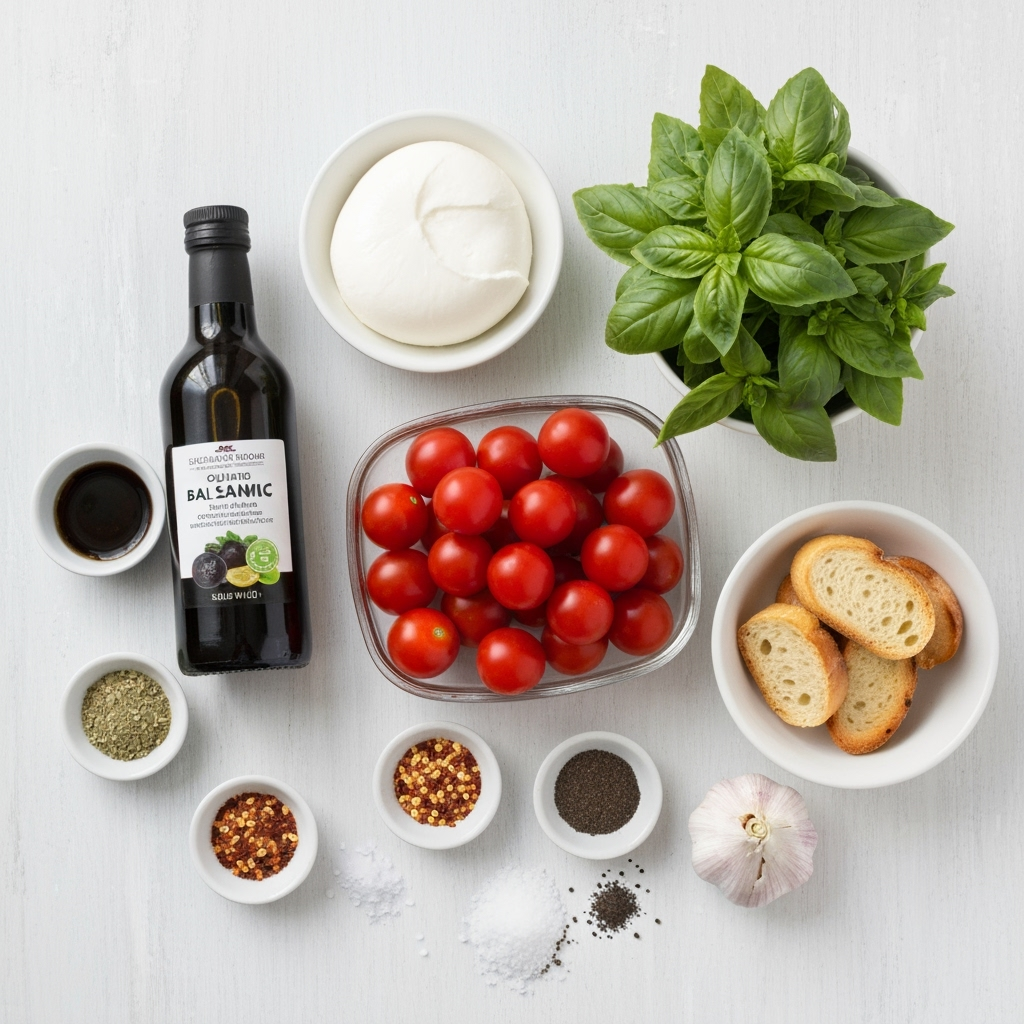 fresh caprese dip ingredients flat lay 2025 10 01T200954.920Z