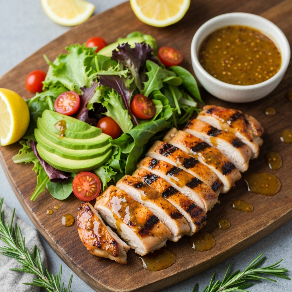 My Go-To Grilled Chicken Marinade for Perfectly Tender Chicken 4 grilled chicken honey mustard salad platter 2025 10 02T222905.893Z