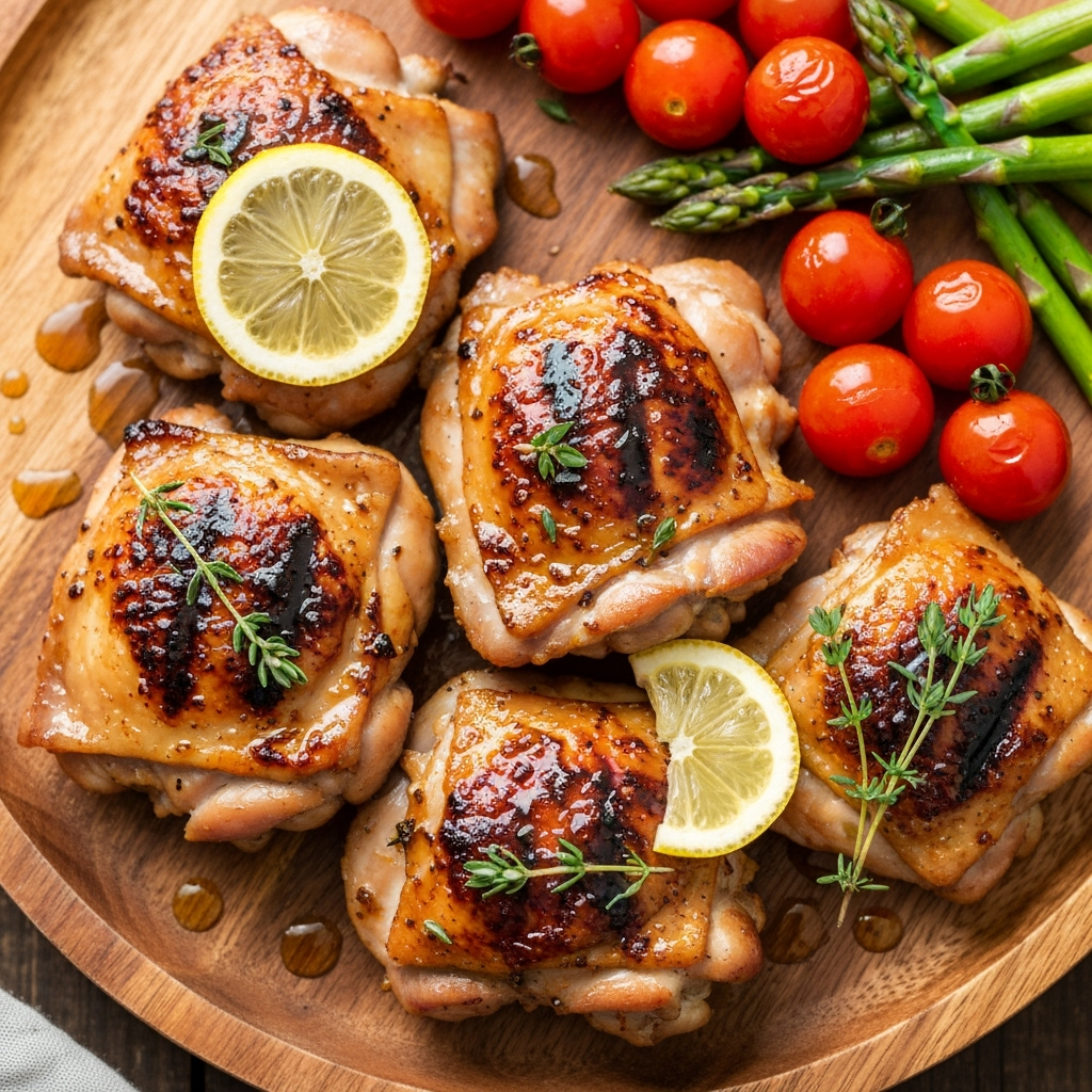 Chicken Thigh Marinade 6 grilled chicken thighs honey soy glaze 2025 10 02T214347.894Z 1
