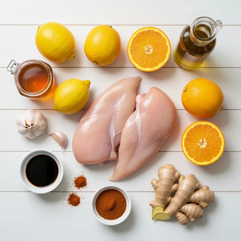 grilled citrus chicken ingredients overhead 2025 10 04T172622.224Z