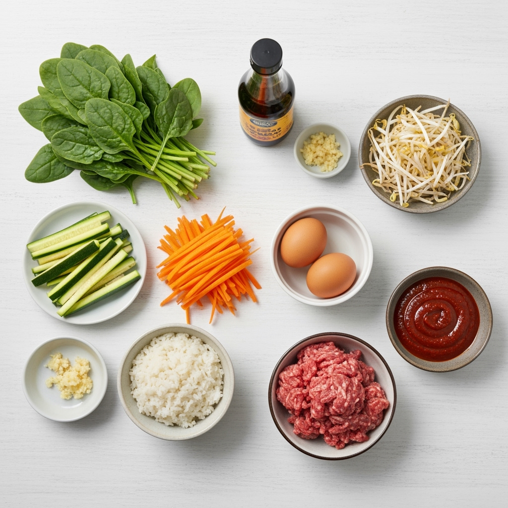 Easy Korean Bibimbap 5 Easy Korean Bibimbap Ingredients
