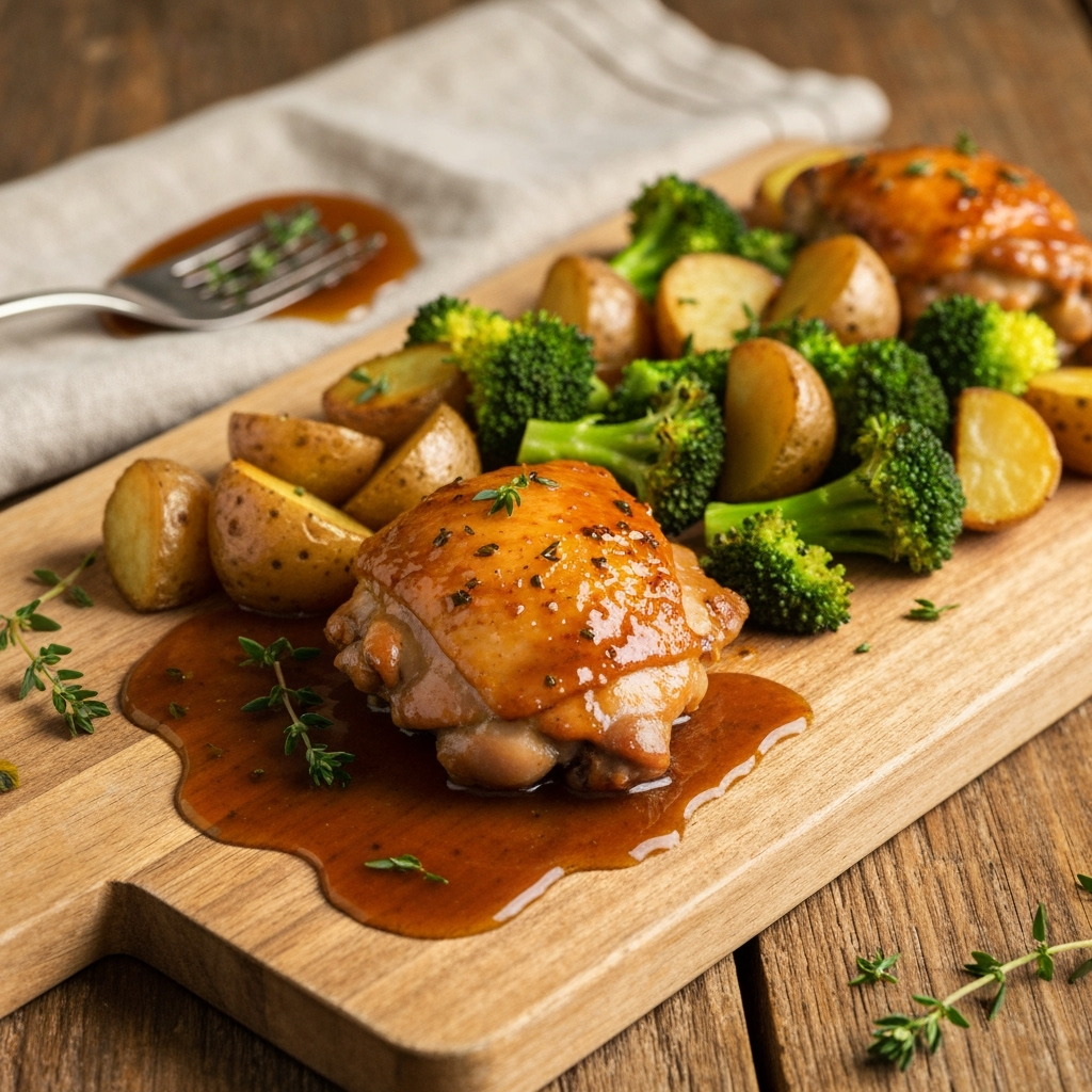 Sheet Pan Maple-Dijon Chicken 6 maple dijon chicken sheet pan dinner 2025 10 08T013132.704Z 1