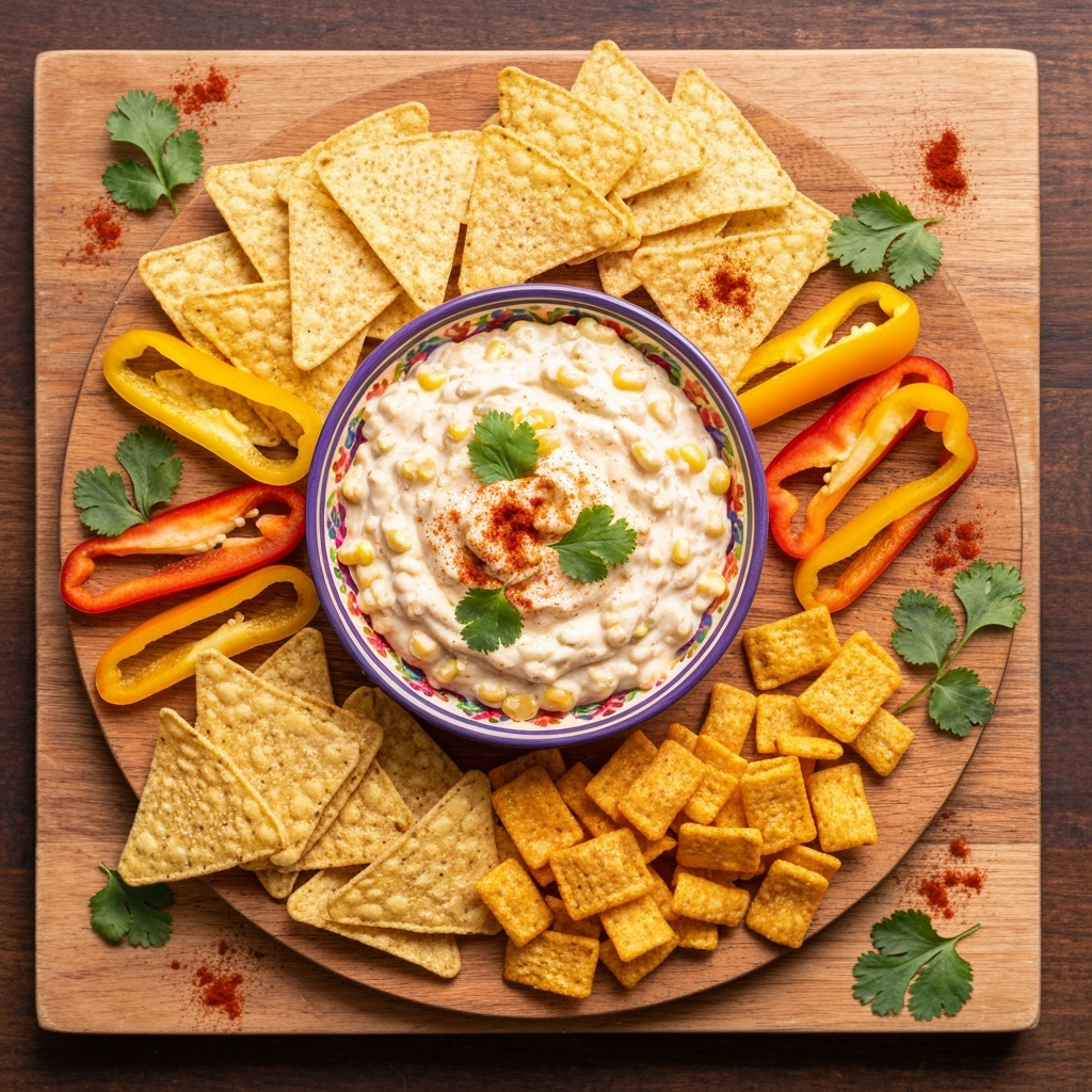 rustic corn dip colorful dippers overhead 2025 10 01T202949.918Z