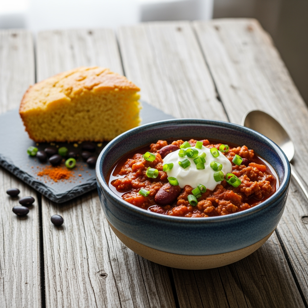 Crockpot Turkey Chili Recipe variation for 3