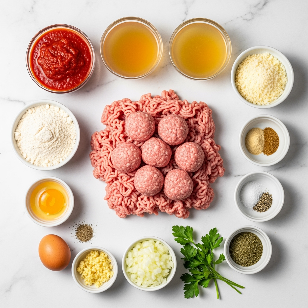 Slow Cooker Turkey Meatballs Ingredients for 3