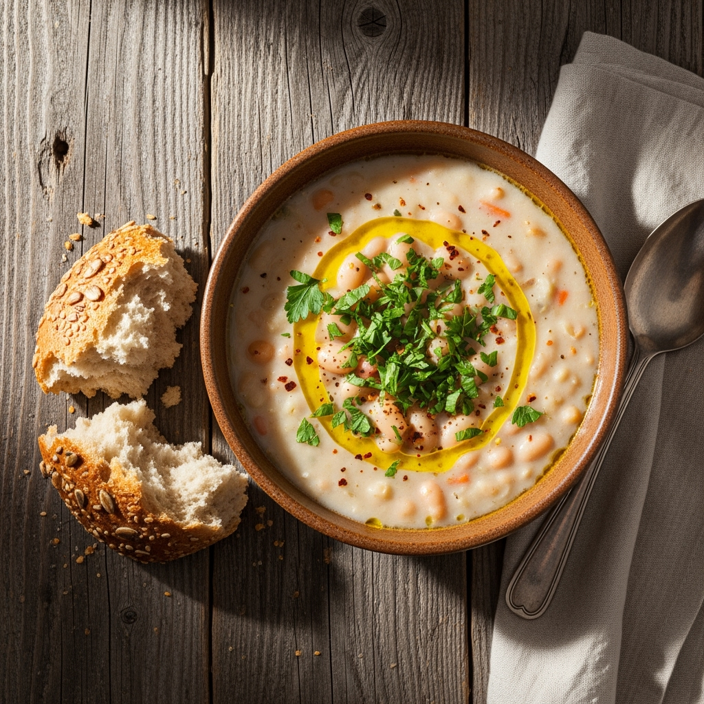 Slow Cooker White Bean Soup Recipe variation for 3