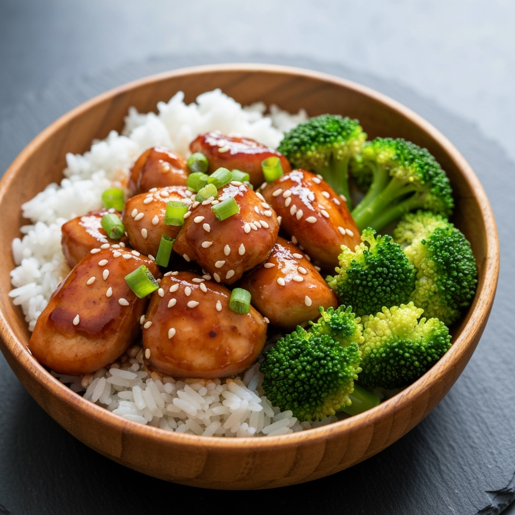 Teriyaki chicken with broccoli and rice recipe