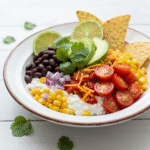 Viral Cottage Cheese Taco Bowl 8 Viral cottage cheese taco bowl with fresh colorful toppings