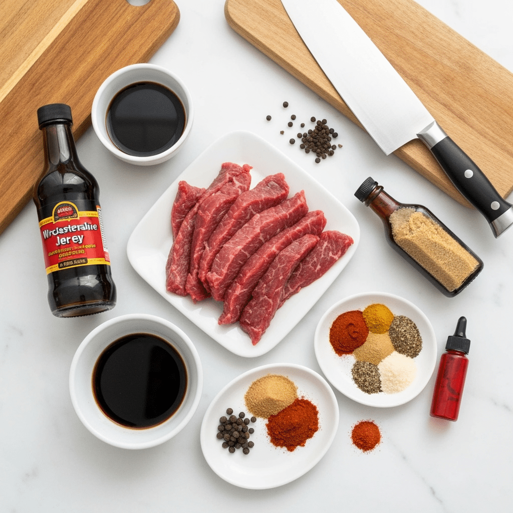 alien jerky ingredients overhead flat lay 2025 10 07T093352.014Z