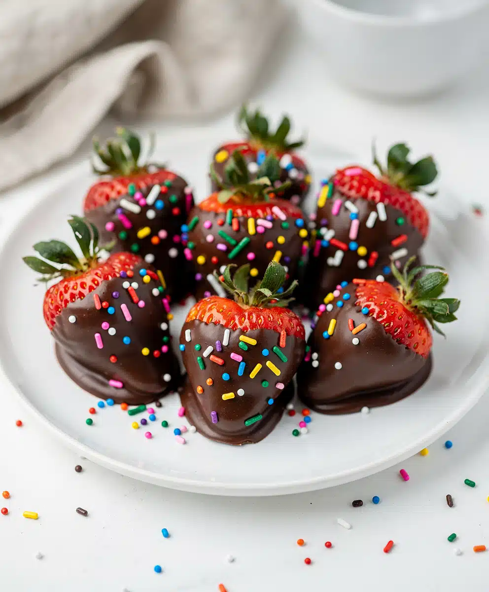 Chocolate Covered Strawberries With Sprinkles featured image
