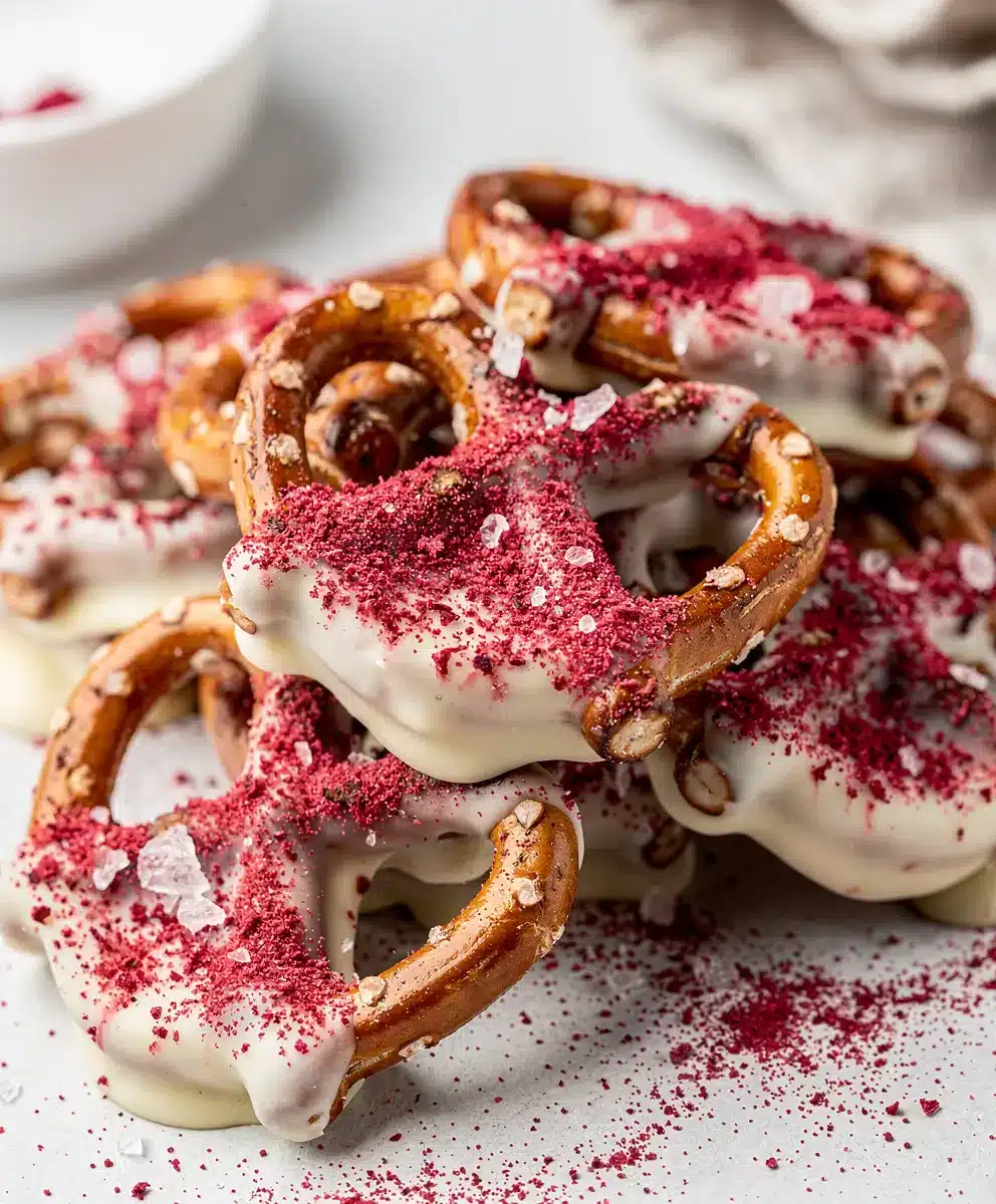 Strawberry Chocolate Covered Pretzels featured image