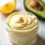 Creamy homemade mayonnaise recipe made with healthy avocado oil