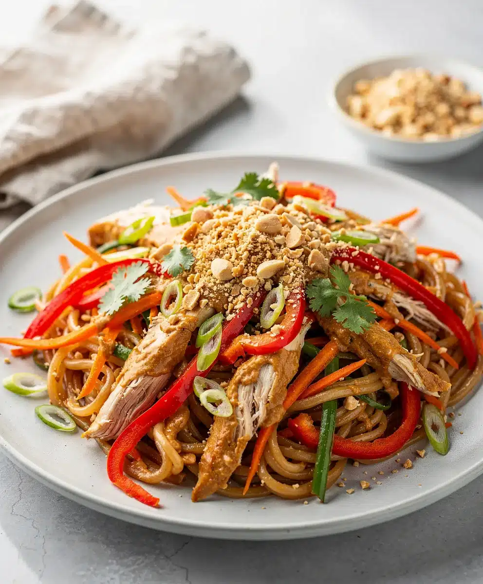 Thai Peanut Chicken Noodle Salad That Is a Bold and Craveable Summer ...